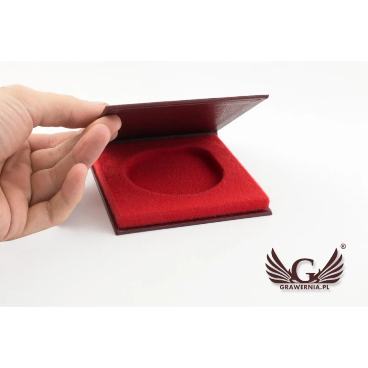 Standard Case for 70mm Diameter Medal - Red - ET021