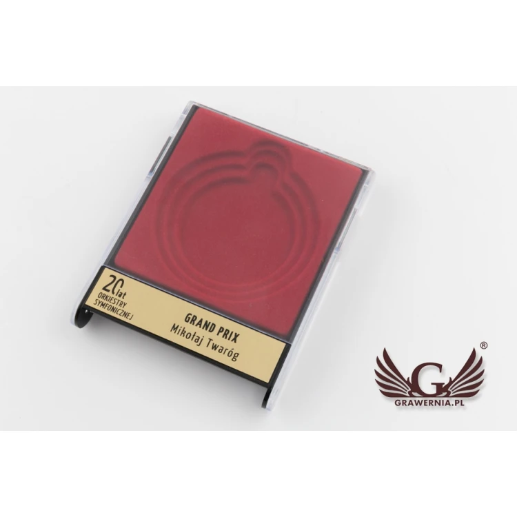 Universal Case for a Medal of 50, 60 or 70mm Diameter - Red - ET027