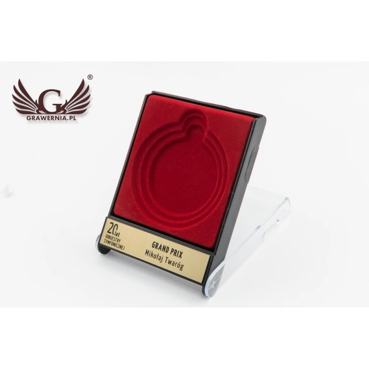 Universal Case for a Medal of 50, 60 or 70mm Diameter - Red - ET027
