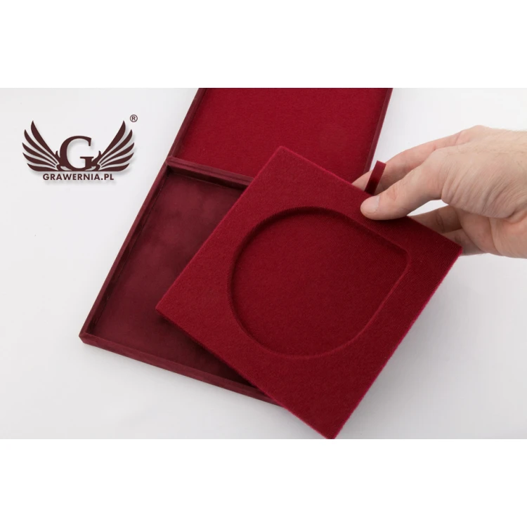 Exclusive Case for 100mm Diameter Medal - Burgundy - ET020