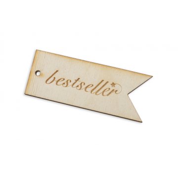 Wooden Labels, Laser Engraved Price Tags - Dimensions: 60x23mm - EDR021