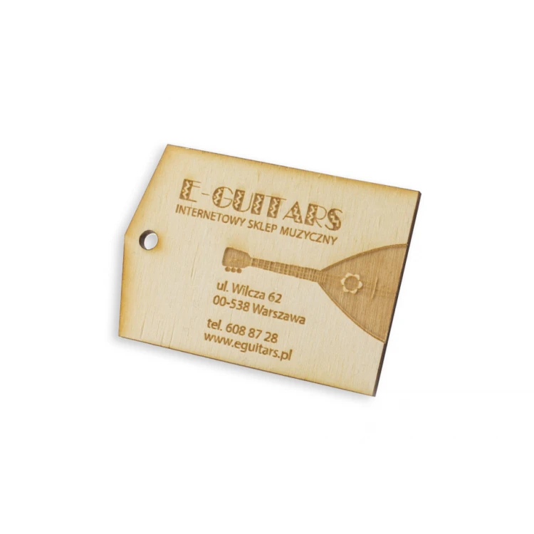 Wooden Labels, Laser Engraved Price Tags - Dimensions: 42x60mm - EDR019