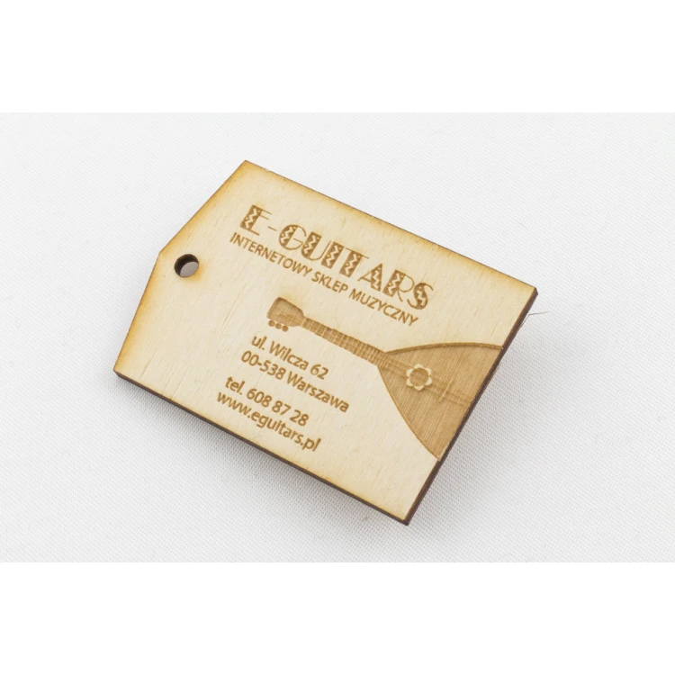 Wooden Labels, Laser Engraved Price Tags - Dimensions: 42x60mm - EDR019