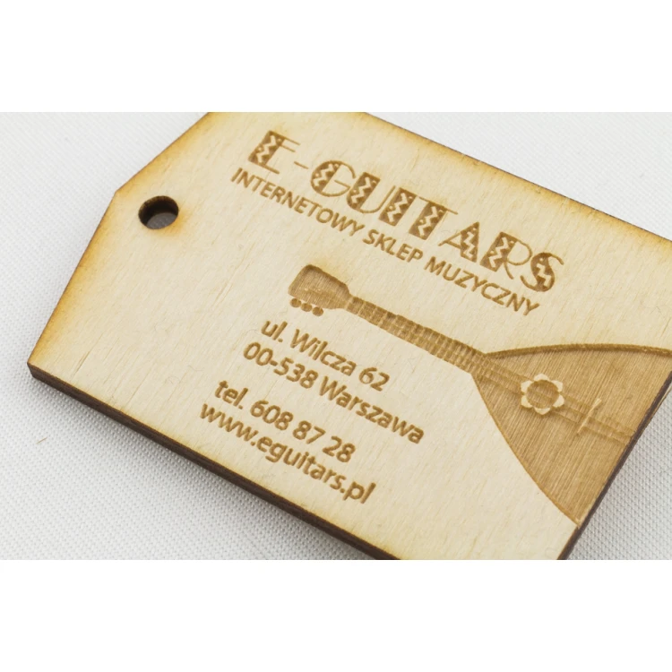 Wooden Labels, Laser Engraved Price Tags - Dimensions: 42x60mm - EDR019