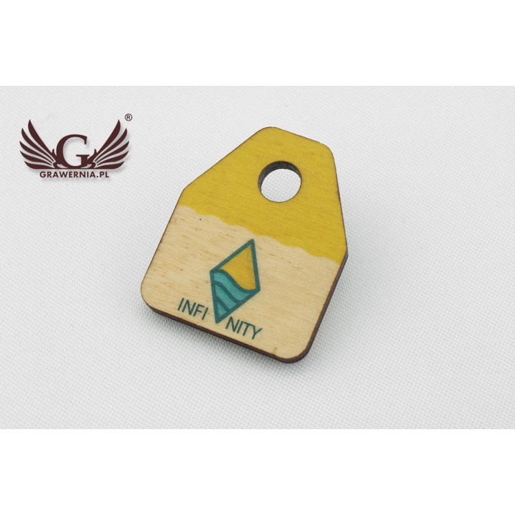Wooden Labels, Price Tags - Dimensions: 24x30mm - UV Print - EDR016