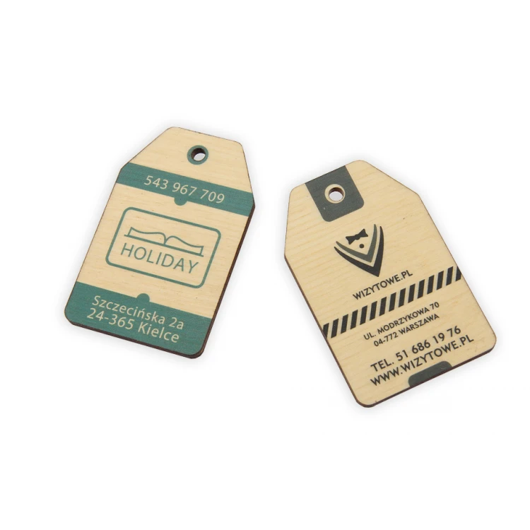 Wooden Labels, Price Tags - Dimensions: 40x60mm - UV Print - EDR001