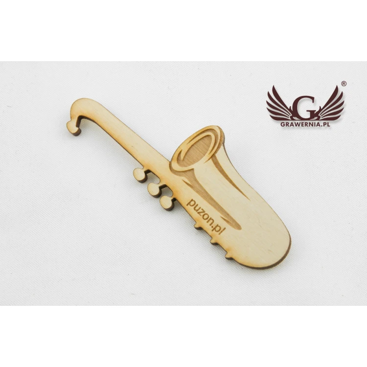 Wooden Labels, Business Cards for Music Store Laser Engraved - EDR022