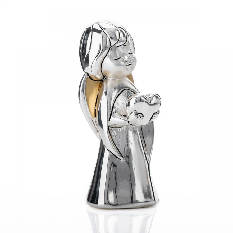 Angel Figurine Holding a Heart - First Holy Communion Souvenir - Height 10cm - R17888