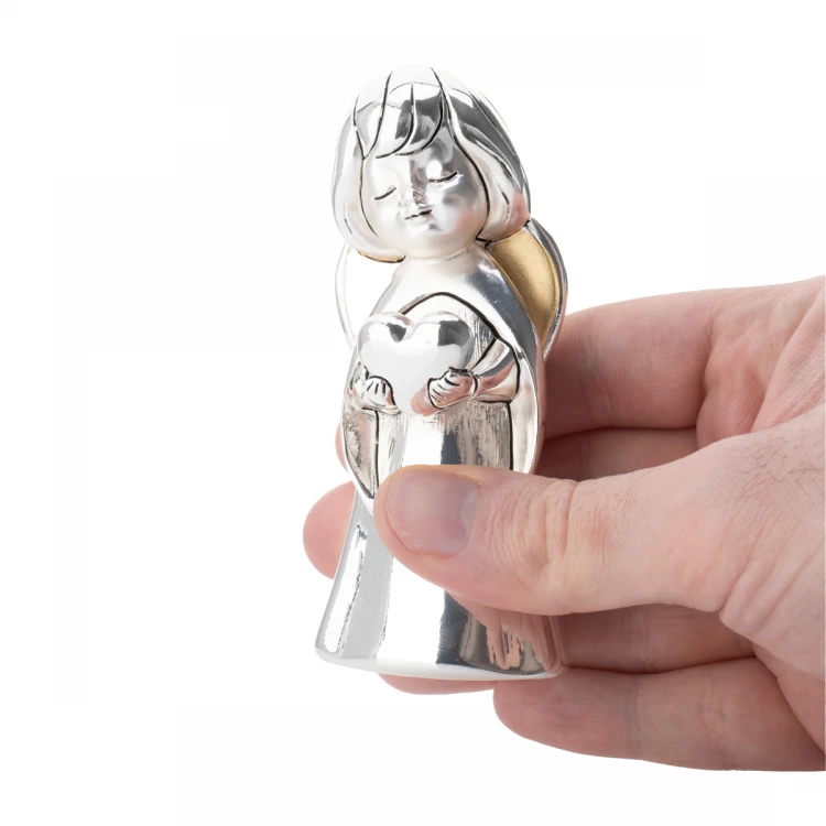 Angel Figurine Holding a Heart - First Holy Communion Souvenir - Height 10cm - R17888