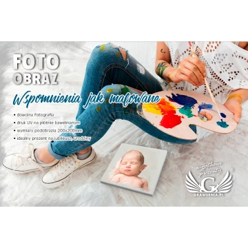 Photo picture on canvas - size 200x200mm - UV digital print - OBR002