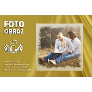 Photo picture on canvas - size 300x300mm - UV digital print - PIC001