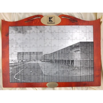 PHOTO PUZZLE with any picture in a wooden frame