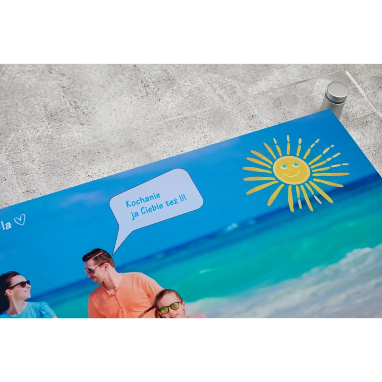 Acrylic Glass (Plexi) Photo - Photoposter with Text - Size: 500x350mm - DEK037