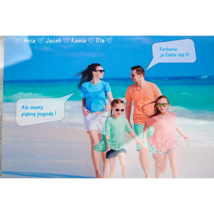 Acrylic Glass (Plexi) Photo - Photoposter with Text - Size: 500x350mm - DEK037
