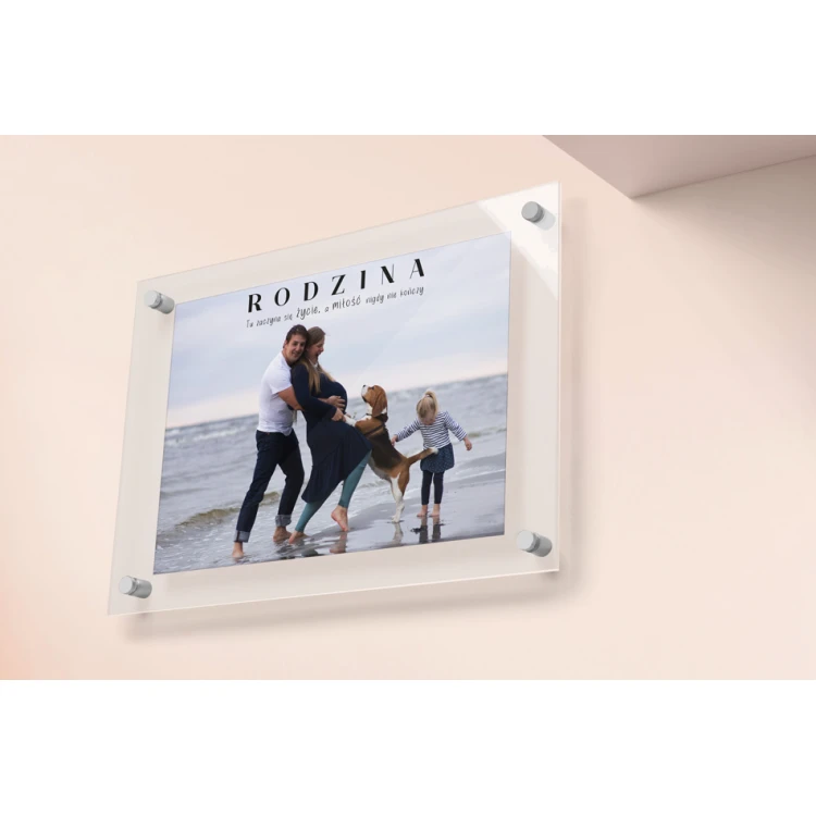 Acrylic Glass (Plexi) Photo - Photoposter with Text - Size: 700x500mm - DEK022