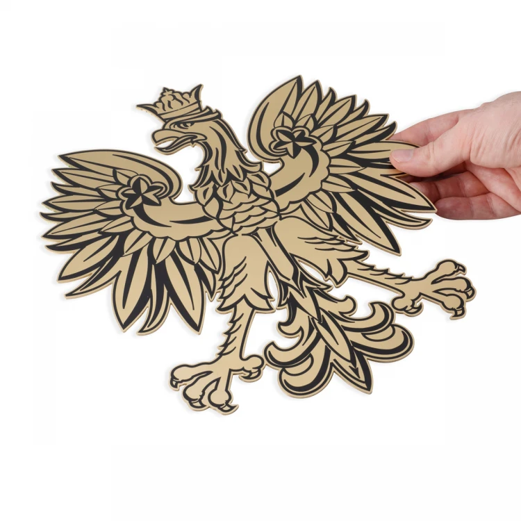 Emblem for Law Office - Brass with UV Print - Size: 273x300mm - CNC107