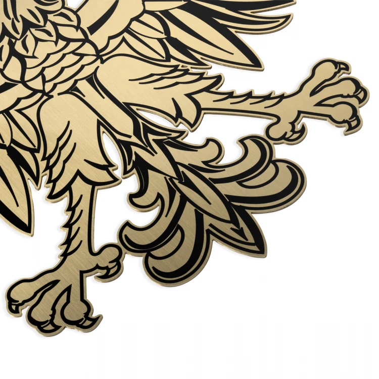 Emblem for Law Office - Brass with UV Print - Size: 273x300mm - CNC107
