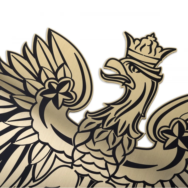 Emblem for Law Office - Brass with UV Print - Size: 273x300mm - CNC107