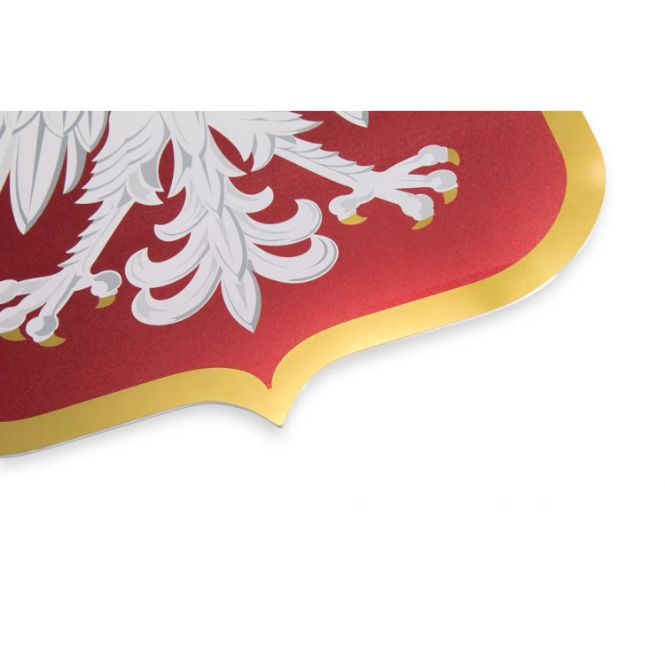 Polish Emblem - Gold Aluminum with UV Print - Size: 200x238mm - DEK018