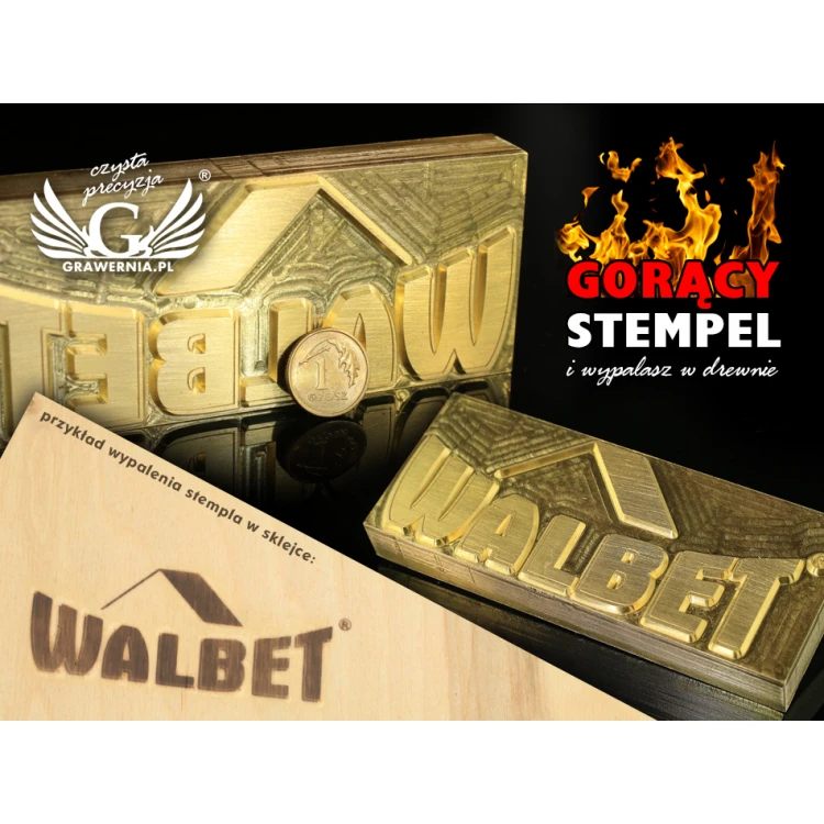 Hot Stamp for Hot and Cold Logo Embossing - Die Dimensions: 102x40mm - CNC