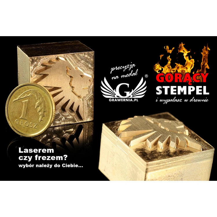 Hot Stamp for Hot and Cold Logo Embossing - Die Dimensions: 20x22mm - CNC