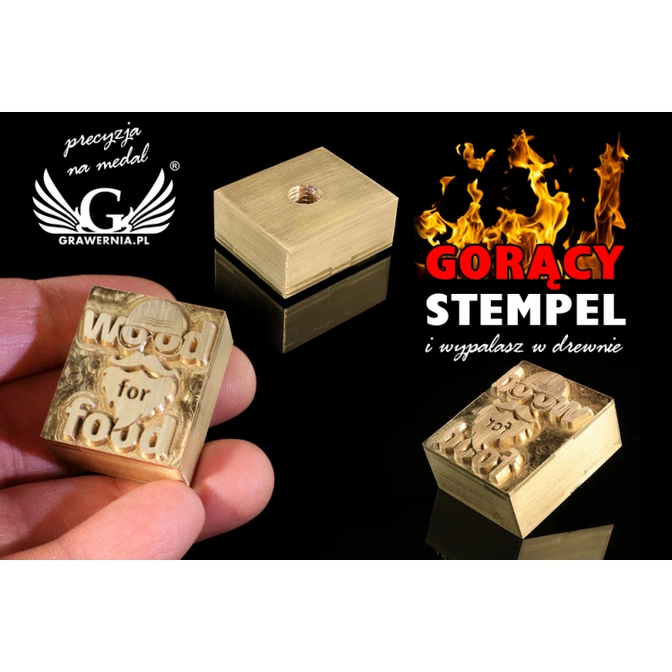 Hot Stamp for Hot and Cold Logo Embossing - Die Dimensions: 26x32mm - CNC