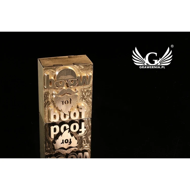 Hot Stamp for Hot and Cold Logo Embossing - Die Dimensions: 26x32mm - CNC