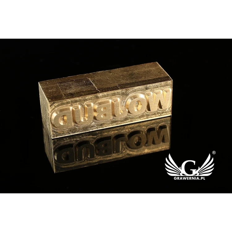 Hot Stamp for Hot and Cold Logo Embossing - Die Dimensions: 41x13mm - CNC