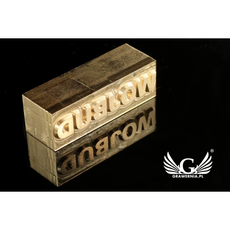 Hot Stamp for Hot and Cold Logo Embossing - Die Dimensions: 41x13mm - CNC