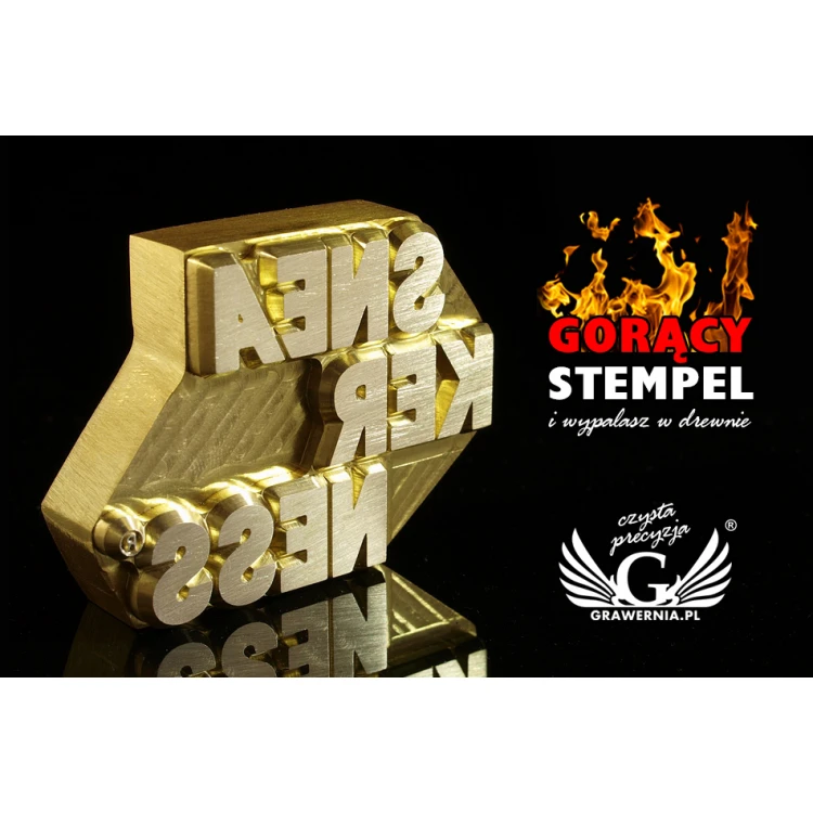 Hot Stamp for Hot and Cold Logo Embossing - Die Dimensions: 56.9x43mm - CNC