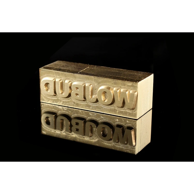 Hot Stamp for Hot and Cold Logo Embossing - Die Dimensions: 41x13mm - CNC
