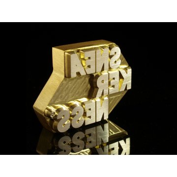 Hot Stamp for Hot and Cold Logo Embossing - Die Dimensions: 56.9x43mm - CNC