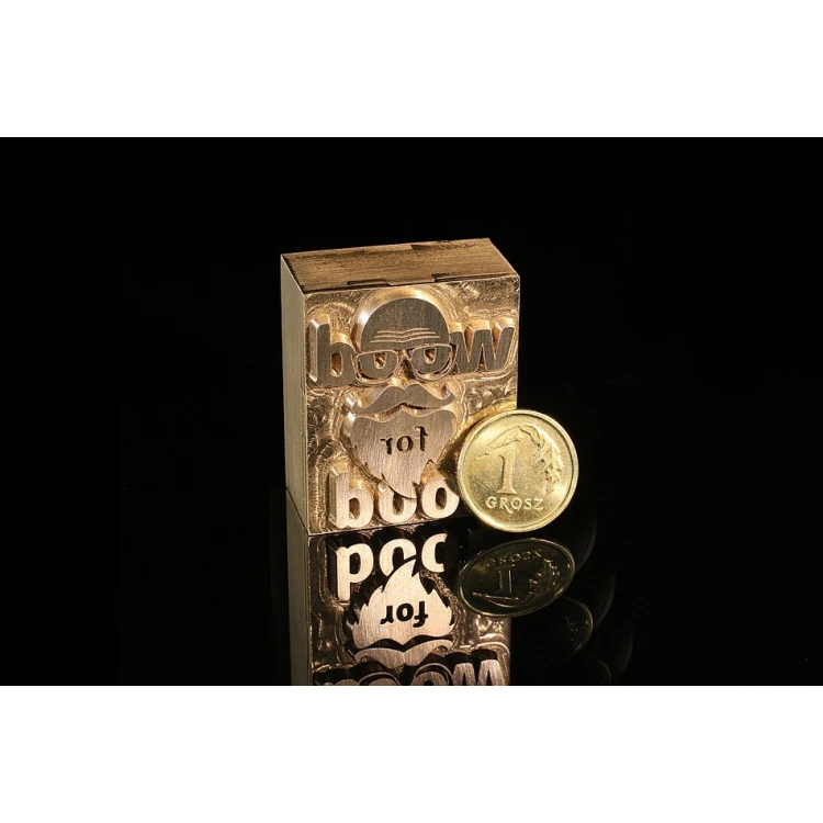 Hot Stamp for Hot and Cold Logo Embossing - Die Dimensions: 26x32mm - CNC