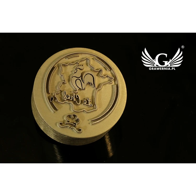 HOT STAMP for hot and cold logo branding - die dimensions: 22x20mm - LASER