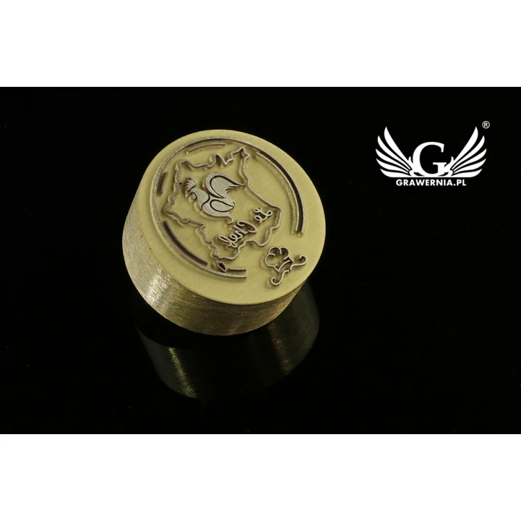 HOT STAMP for hot and cold logo branding - die dimensions: 22x20mm - LASER