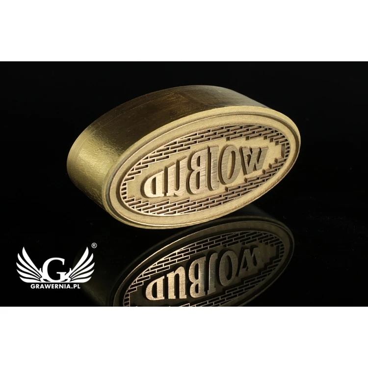 HOT STAMP for hot and cold logo branding - die dimensions: 40x19.55mm - LASER