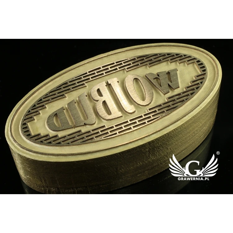 HOT STAMP for hot and cold logo branding - die dimensions: 40x19.55mm - LASER