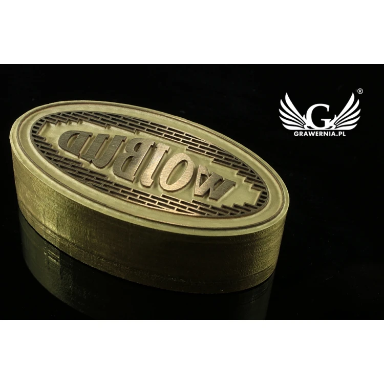 HOT STAMP for hot and cold logo branding - die dimensions: 40x19.55mm - LASER