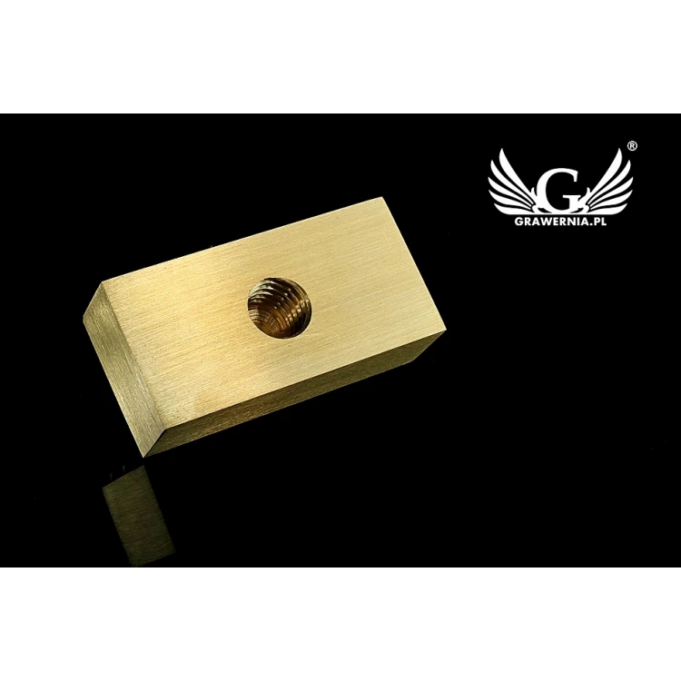 HOT STAMP for hot and cold logo branding - die dimensions: 47x23mm - CNC