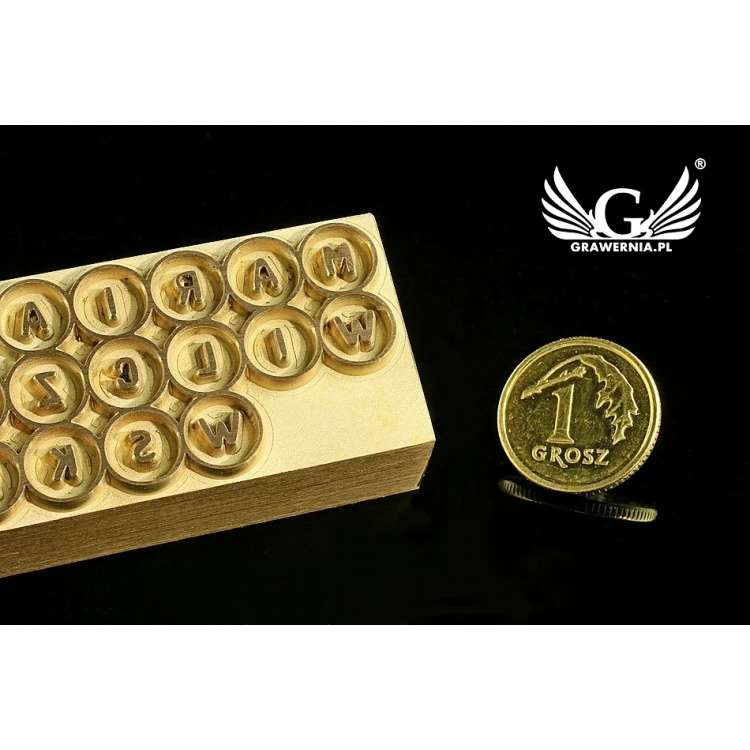HOT STAMP for hot and cold logo branding - die dimensions: 47x23mm - CNC