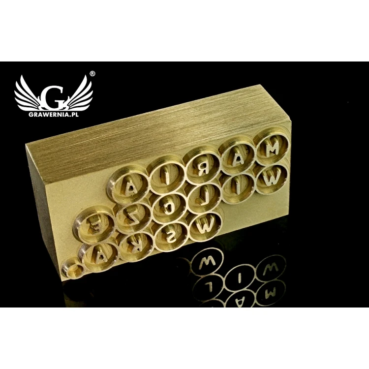 HOT STAMP for hot and cold logo branding - die dimensions: 47x23mm - CNC