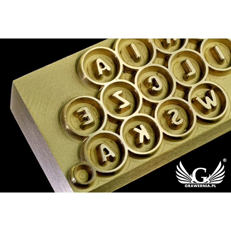 HOT STAMP for hot and cold logo branding - die dimensions: 47x23mm - CNC