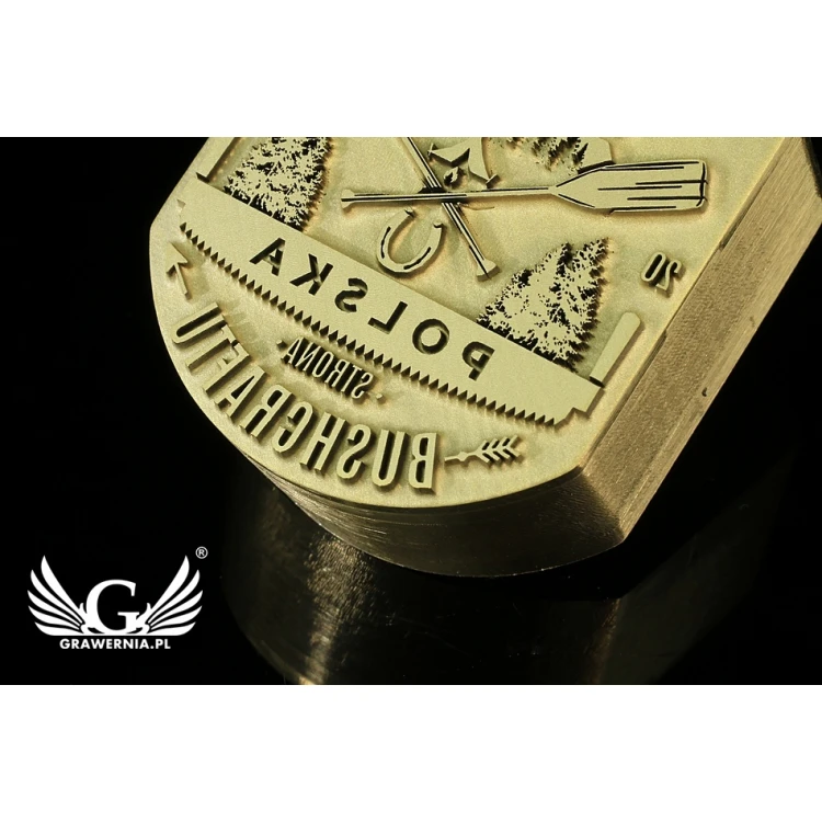 HOT STAMP for hot branding logo - matrix dimensions: 31x40mm - LASER', which is in the category 'Industry and Company / Metal matrices and stamps'. Do not translate the category.