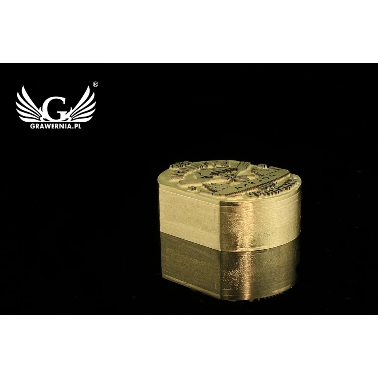 HOT STAMP for hot branding logo - matrix dimensions: 31x40mm - LASER', which is in the category 'Industry and Company / Metal matrices and stamps'. Do not translate the category.