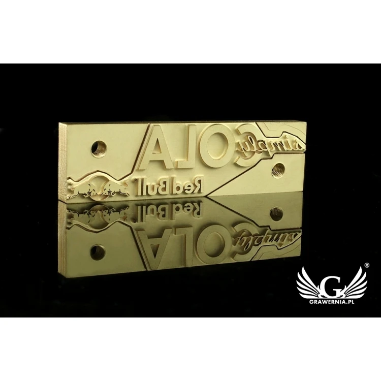 HOT STAMP for hot and cold logo branding - die dimensions: 60.8x17.3mm or 90.9x25.5mm - LASER