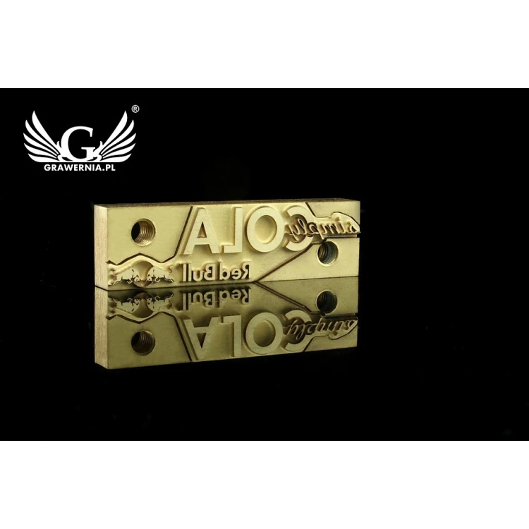 HOT STAMP for hot and cold logo branding - die dimensions: 60.8x17.3mm or 90.9x25.5mm - LASER