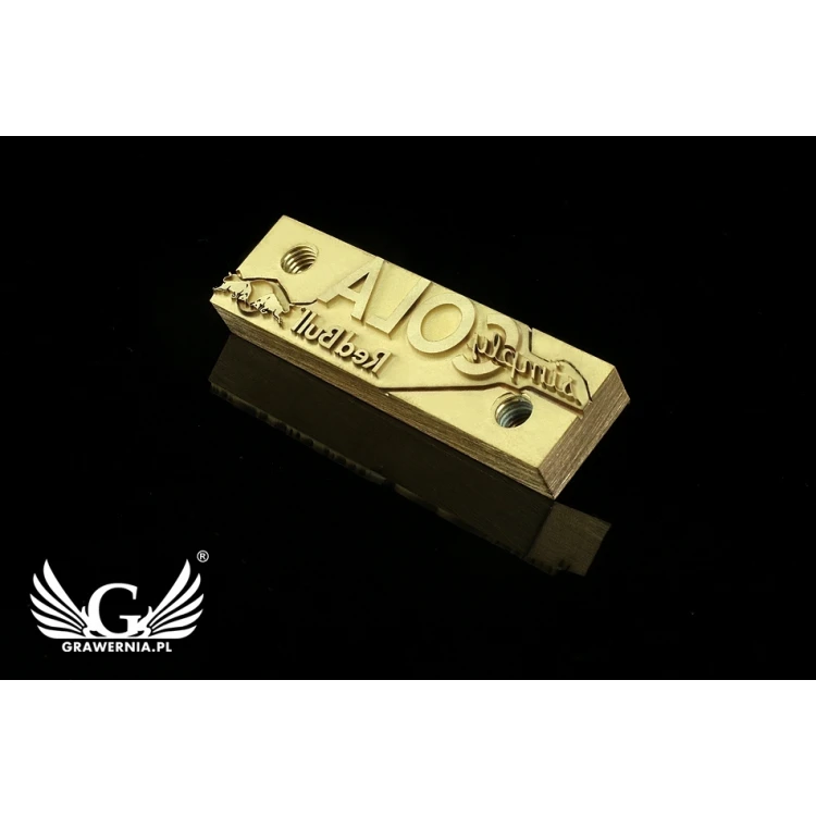 HOT STAMP for hot and cold logo branding - die dimensions: 60.8x17.3mm or 90.9x25.5mm - LASER