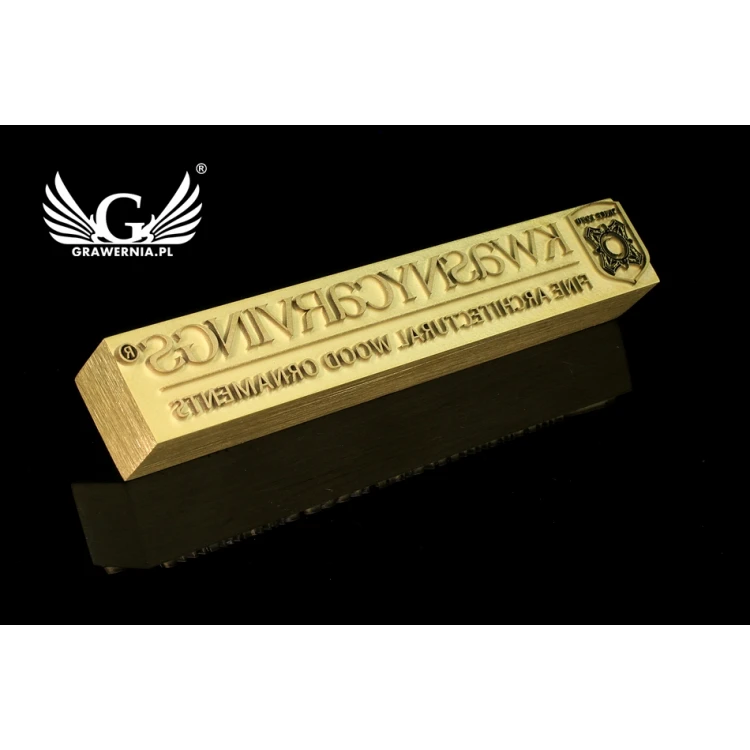 HOT STAMP for hot branding of logo - matrix dimensions: 106x17.5mm - LASER
