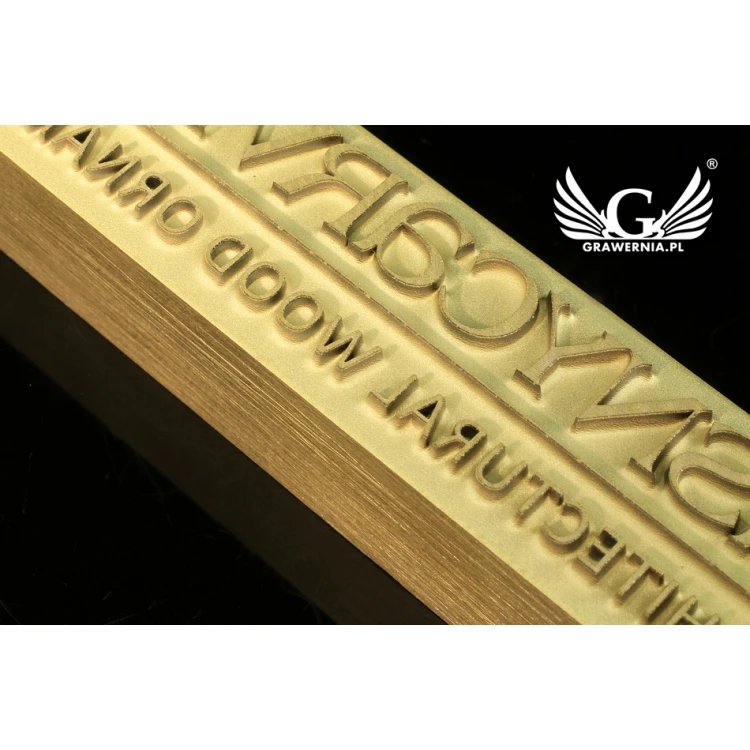 HOT STAMP for hot branding of logo - matrix dimensions: 106x17.5mm - LASER