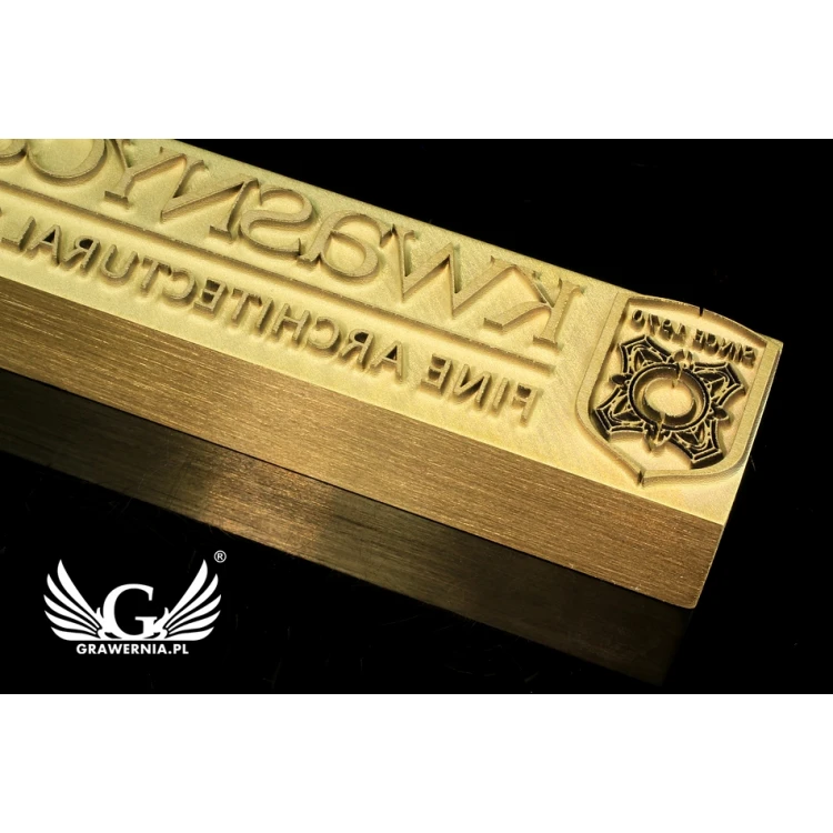 HOT STAMP for hot branding of logo - matrix dimensions: 106x17.5mm - LASER